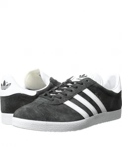 Oxford & Evergreen Shoes Adidas Suede Leather Gazelles, Dark Grey Heather (4 Colors Available)