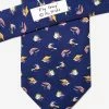 Oxford & Evergreen Accessories Alynn Fly Guy Fishing Tie, Navy Blue
