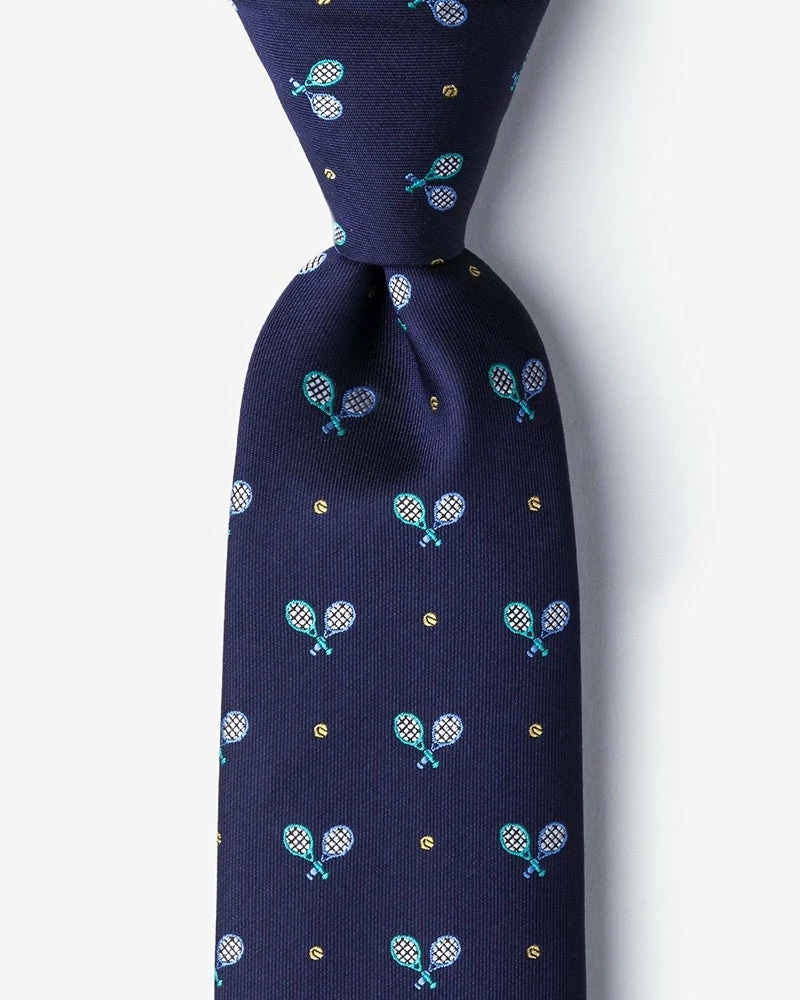 Cheap ๐ Oxford & Evergreen Alynn What A Racquet Tennis Tie, Navy Blue ๐คฉ 3 Oxford & Evergreen Alynn What A Racquet Tennis Tie, Navy Blue