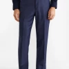 Oxford & Evergreen Brooks Brothers Regent Fit Wool Trousers, Navy Clothing