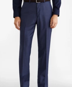 Oxford & Evergreen Brooks Brothers Regent Fit Wool Trousers, Navy Clothing