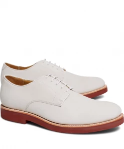 Oxford & Evergreen Brooks Brothers Classic Bucks, White Nubuck Leather