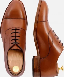 Oxford & Evergreen Beckett Simonon Dean Oxford, Tan Calfskin (5 Colors Available), MADE TO ORDER Shoes