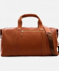 Oxford & Evergreen Beckett Simonon Domingo Bag In Tan Pebbled Leather (3 Colors) (24"), MADE TO ORDER Bags & Baggage