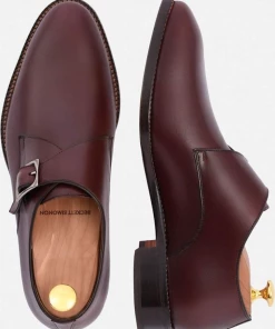 Oxford & Evergreen Beckett Simonon Leonard Monkstraps, Bordeaux (5 Colors), MADE TO ORDER
