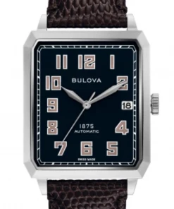 Oxford & Evergreen Evening Watches Bulova Breton Limited Edition Automatic Watch, Black (32mm)