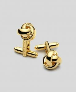 Oxford & Evergreen Charles Tyrwhitt Knot Cufflinks, Gold Accessories