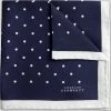 Oxford & Evergreen Accessories Charles Tyrwhitt Classic Printed Spot Pocket Square, Navy & White