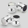 Oxford & Evergreen Clothing Charles Tyrwhitt TWO-Sided Mother Of Pearl And Onyx Evening Studs, Silver (Double Sided)