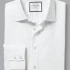 Oxford & Evergreen Charles Tyrwhitt Semi-Spread Collar Dress Shirt, White