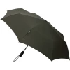 Oxford & Evergreen London Undercover 100% Recycled Polyester Automatic Open-Close Compact Umbrella, Olive Green