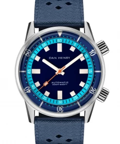 Oxford & Evergreen Dan Henry 1970 Automatic Diver, Blue (40mm) Wristwatches