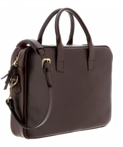 Oxford & Evergreen Bags & Baggage Frank Clegg Vegetable-Tanned Leather Computer Briefcase, Chocolate (6 Colors)