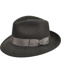 Oxford & Evergreen Accessories Frederick Fedora, Slate (Gray)