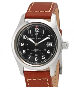 Oxford & Evergreen Hamilton Khaki Automatic Watch, Black H70455533 (38mm)