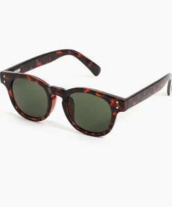 Oxford & Evergreen Accessories J. Crew Factory Tortoise Round Sunglasses, Sepia (Brown)