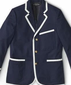 Oxford & Evergreen J. Peterman Regatta Club Blazer, Navy (2 Colors)