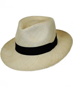 Oxford & Evergreen Jaxon Hats Panama Straw C-Crown Fedora Hat