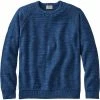 Oxford & Evergreen Clothing L.L. Bean Organic Cotton Crewneck Sweater, Deep Blue Heather (9 Colors)