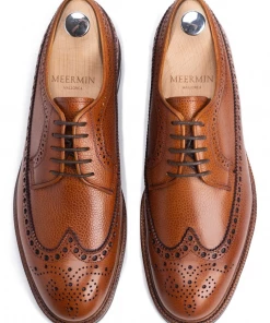 Oxford & Evergreen Meermin 101375 Longwing Bluchers, Chestnut Country Calfskin