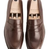 Oxford & Evergreen Meermin 101484 Antique Calfskin Loafers, Expresso (Brown)