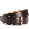 Oxford & Evergreen Meermin 104135 Leather Belt, Expresso (Brown) Calfskin Accessories