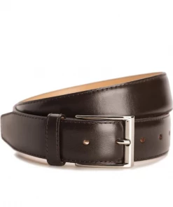 Oxford & Evergreen Meermin 104135 Leather Belt, Expresso (Brown) Calfskin Accessories