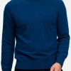 Oxford & Evergreen Naadam Essential Cashmere Sweater, Peacock Blue (14 Colors) Clothing