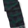 Oxford & Evergreen Orvis Scottish Lambswool Scarf, Black Watch Plaid (Blue & Green) (5 Patterns)