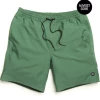 Oxford & Evergreen Outerknown Nomadic Volley Recycled Polyester Swim Shorts, Jade (Green)