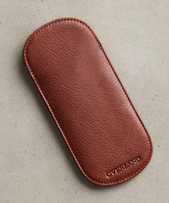 Oxford & Evergreen Overland Leather Glasses Case, Brandy (Brown)