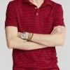 Oxford & Evergreen Polo Ralph Lauren Slim Striped Jersey Polo Shirt, Red / French Navy (2 Colors) Clothing