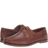 Oxford & Evergreen Polo Ralph Lauren Bienne Tumbled Leather Boat Shoes, Tan