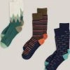 Oxford & Evergreen Clothing Pact Organic Cotton Fun Socks 3-Pack