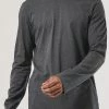 Oxford & Evergreen Clothing Pact Organic Cotton Softspun Long Sleeve Tee, Charcoal Heather (6 Colors)