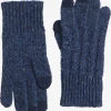 Oxford & Evergreen Accessories Pendleton Cable-Knit Gloves, Denim (Blue)