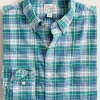 Best Pirce ๐ Oxford & Evergreen J. Crew Slim Broken-In Organic Cotton Oxford ๐ Shirt, Nicky Blue White (Blue & Green) Clothing ๐ 2 Oxford & Evergreen J. Crew Slim Broken-In Organic Cotton Oxford Shirt, Nicky Blue White (Blue & Green) Clothing