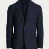 Oxford & Evergreen Polo Ralph Lauren Garment-Dyed Cotton Sport Coat, Navy