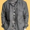 Oxford & Evergreen Rawganique Organic Hemp Safari Jacket, Black Platinum (Gray) Clothing