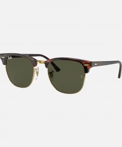 Oxford & Evergreen Ray-Ban Clubmaster Sunglasses, Polarized, Classic G-15 + Tortoise