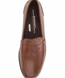 Oxford & Evergreen Shoes Rockport Classic Loafer Lite Penny Loafer, Dark Brown1 (Medium Brown)