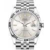 Oxford & Evergreen Evening Watches Rolex Datejust Automatic Watch, Silver Dial M126234-0013(36mm)