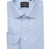 Oxford & Evergreen Clothing Spier & Mackay Dress Shirt, Medium Blue Fine Twill