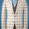 Oxford & Evergreen Spier & Mackay Sport Coat, Light Brown & Tan Windowpane