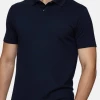 Oxford & Evergreen Wool&Prince Merino Wool Polo Shirt, Navy Clothing