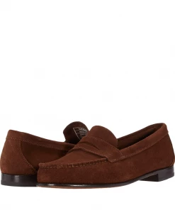 Oxford & Evergreen Sebago Clark Suede Loafer, Dark Brown