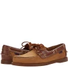 Oxford & Evergreen Sebago Spinnaker Boat Shoes, Brown Tan / Dark Brown / Gum