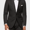Oxford & Evergreen Suitsupply Black Lazio Tuxedo Suit, Fair Wear & Carbon Neutral, Black Clothing