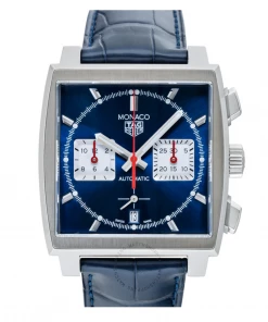 Oxford & Evergreen Chronographs Tag Heuer Monaco Automatic Chronograph, Blue Dial (Also In Black) (39mm)