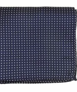 Oxford & Evergreen The Tie Bar Pindot Pocket Square, Navy Accessories